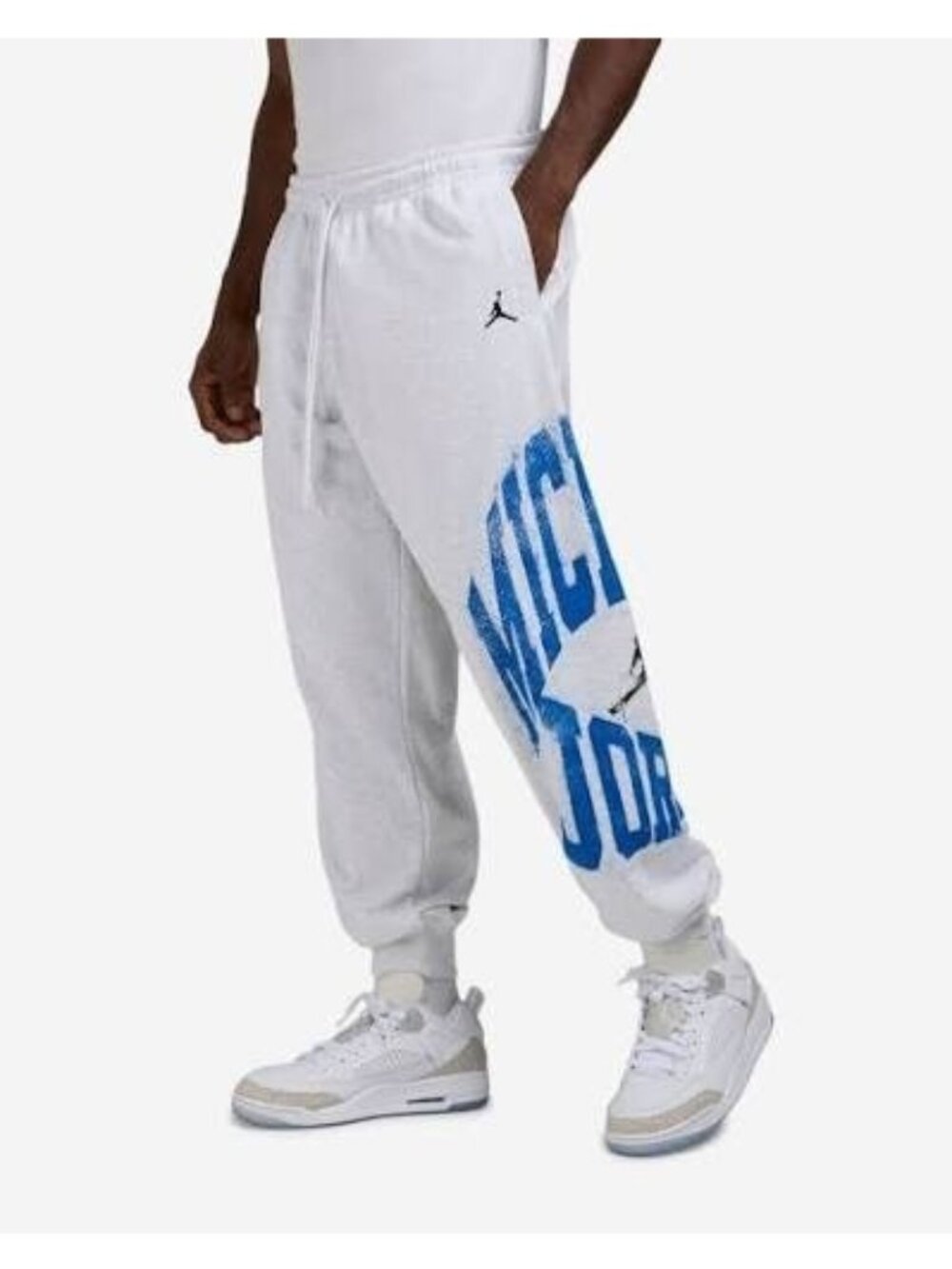 Men's Jordan Nike Brooklyn Collegiate Pants Sweatpants Grey HV0091-051 Size XL